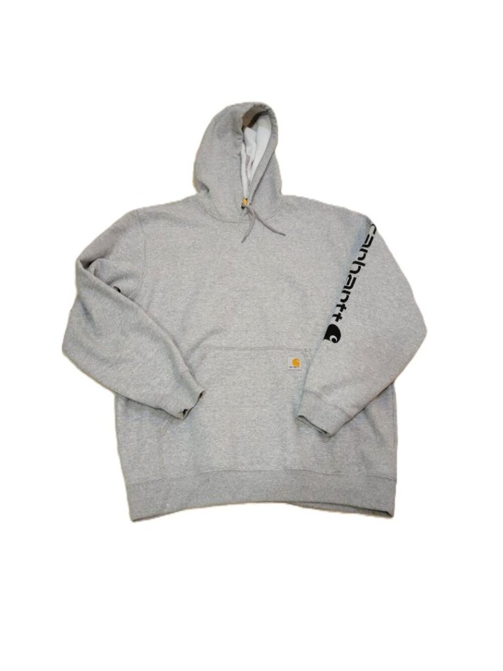 Carhartt Loose Fit Long Sleeve Logo Hoodie Heather Gray Front Pocket NWT Mens XL